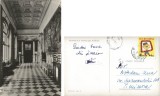 *Romania, Sinaia, Muzeul Peles, sala de marmora, carte posta ilustrata circulata intern, 1960