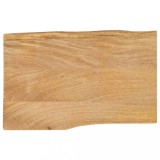 VidaXL Blat masă cu margini naturale, 70x40x2,5 cm, lemn masiv mango