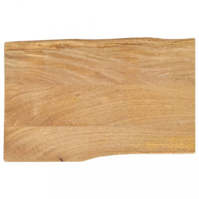 vidaXL Blat masă cu margini naturale, 60x40x2,5 cm, lemn masiv mango foto