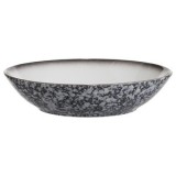 Farfurie Adanca Ceramica Neagra Stone Effect &Oslash;20,5cm, CMCLASS