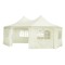 Cort de petrecere octogonal, crem, 6 x 4,4 x 3,5 m
