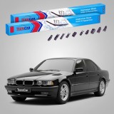 Cumpara ieftin Ștergătoare BMW Seria 7 (E38) 1994-2001 | Set Față Flat Premium &ndash; TeamCar&reg;