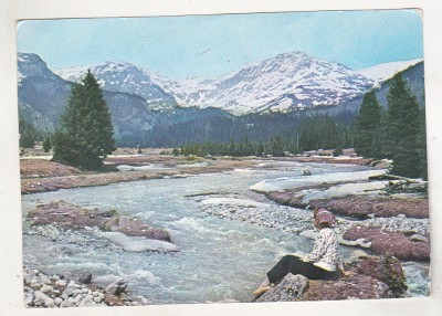 bnk cp In Valea Ialomitei - Vedere - circulata - marca fixa foto