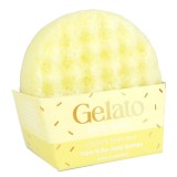 Burete de baie infuzat cu unt de corp si uleiuri esentiale Vanilla &amp; Tonka Gelato Body Buffer 200g, Bomb Cosmetics