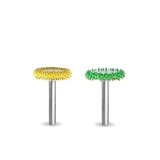 Raspel Rotosaw diametru 16 mm coada 3,2mm, Granulatie Saburr Foarte FINA - Alba