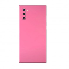 Set Doua Folii Skin Acoperire 360 Compatibile cu Samsung Galaxy Note 10 - Wrap Skin Hot Glossy Pink