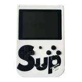 Consola Game Box, Micro-USB, Multiplayer, portabila, cu 400 de jocuri, retro, alb
