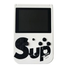Consola Game Box, Micro-USB, Multiplayer, portabila, cu 400 de jocuri, retro, alb