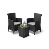 Set mobilier de grădină pentru balcon Iowa II cu masă Luzon grafit, Curver