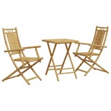 Cumpara ieftin Set mobilier bistro, 3 piese, bambus