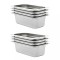 vidaXL Recipiente Gastronorm 8 buc. GN 1/3 100 mm oțel inoxidabil 50895