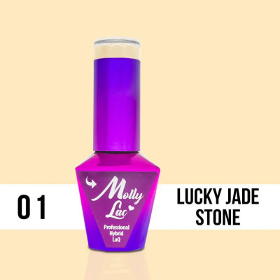 Lac MOLLY LAC UV / LED Gel Glamour Women - Lucky Jade Stone 01, 10ml foto