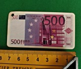 Replică bancnotă 500 euro plastic 4/7.5 cm breloc Ofertă de produs GRATUIT pentru clienții interesați de produsele mele (vezi detalii descriere)