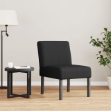 vidaXL Fotoliu, negru, material textil