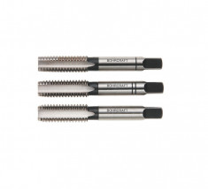 Set tarozi pentru filetare manuala. pas normal. DIN 352. HSS-G. 3 buc/set METRIC 9 cu pas de 1. 25 mm. Bohrcraft foto