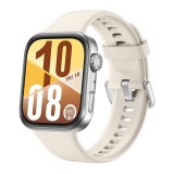 Huawei Watch Fit 4 Silver Curea White Fluoroelastomer Strap