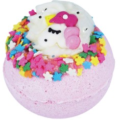 Bomba de baie handmade, cu figurina, I Believe In Unicorns Bath Blaster 160g, Bomb Cosmetics foto