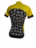 Tricou Ciclism Barbati Galben/Negru, Marime M - Poliamida Elastan, MXBEL003