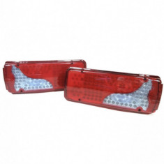 Set 2 lampi stop cu LED cu MUFA, camion/remorca model Man,24V