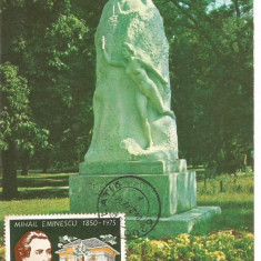 (No1) ilustrata maxima-GALATI-Statuia lui M Eminescu
