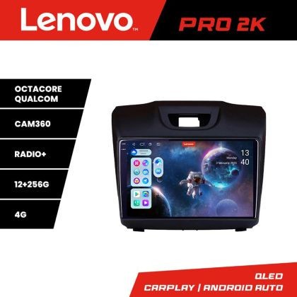 Navigatie Isuzu D-Max Lenovo Kit-2234 8 core QLED 2K 12+256 360 Android Waze USB Navigatie Internet Youtube Radio CarStore Technology
