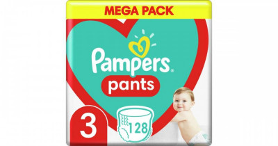 Pampers Pants Mega Box Pelenkacsomag 6-11kg Midi 3 (128db) foto
