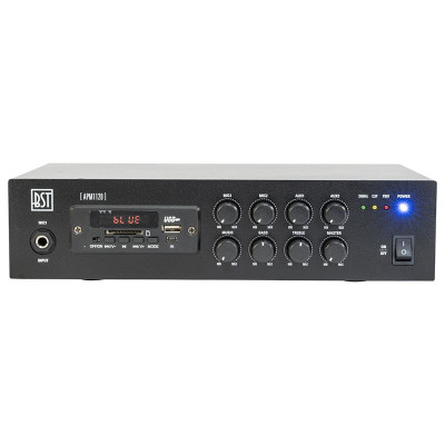 Mixer amplificat PA linie 100V 120W cu USB, BT, SD, FM foto