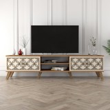 Cumpara ieftin Comoda TV Class - Walnut, Crem