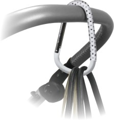 Carlig universal pentru carucior Dooky Light Grey Crown