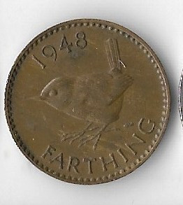 Moneda farthing 1948 - Marea Britanie foto