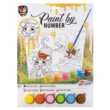 Set pictura pe numere - Tigru &amp; dinozaur, Moxy