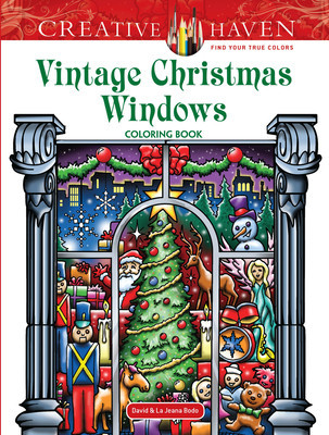 Creative Haven Vintage Christmas Windows Coloring Book foto