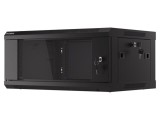 Carcasă tablou rack LANBERG 19&quot; 4U neagră 450x600mm