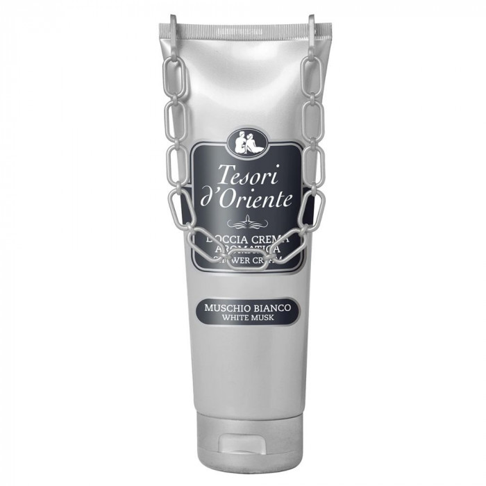 Gel de Dus Crema Tesori d&#039;Oriente White Musk, 250ml, pentru Femei, cu Mosc Alb, Gel de Dus Hidratant, Gel de Dus Pentru Femei, Gel de Corp, Gel pentru