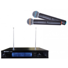 Set microfoane wireless cu receiver WVNGR WG-2009 foto