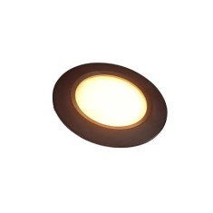 Spot led ingropat cu fire alb cald 12V 2-2.5W rama black mat cu atingere