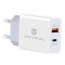 Incarcator Retea USB Tactical AR-PD-30W, 1 X USB - 1 X USB Tip-C, Power Delivery, 30W, Alb