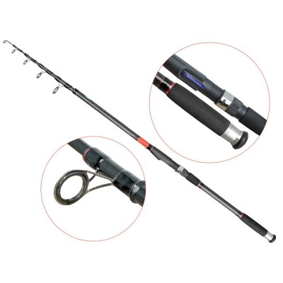 Lanseta fibra de carbon Devil X 3,6m Baracuda 40-120g. foto