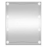 Cumpara ieftin Oglinda de perete cu lumini LED 50x60 cm sticla dreptunghiular