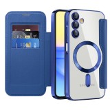 Husa Samsung Galaxy A15 4G Asteroid GSM SmartMag Book Case, albastru
