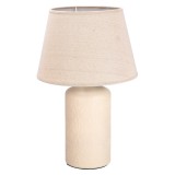 Cumpara ieftin Veioza textil ceramica crem 30 x 48 cm