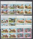 ROMANIA 1990 LP 1239 EXPOZITIA MONDIALA CANINA BRNO&#039;90 BLOCURI DE 4 MNH, Nestampilat