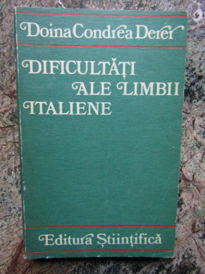 Doina Condrea Derer - Dificultati ale limbii italiene foto