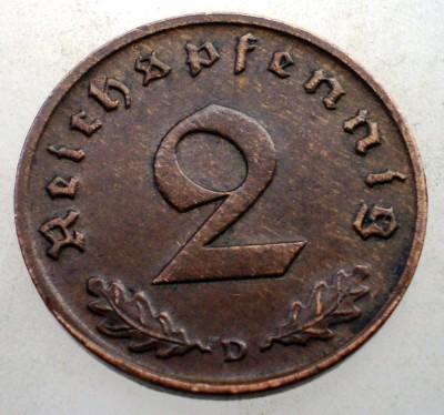 2.903 GERMANIA 2 REICHSPFENNIG 1940 D foto