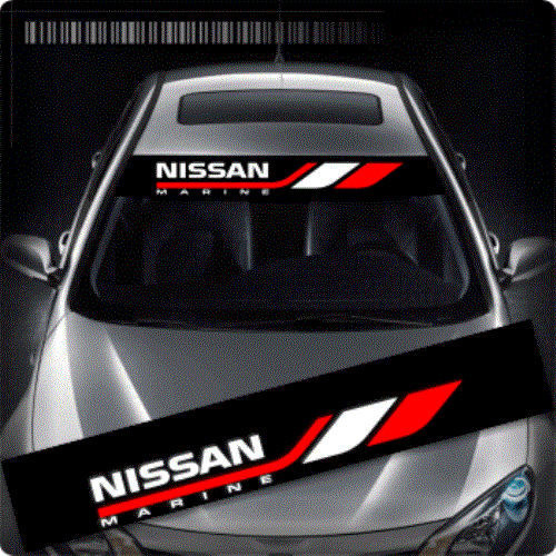 Sticker parasolar auto NISSAN (126 x 16cm)