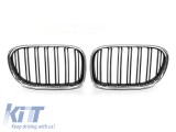 Racitoare crom/negre potrivite pentru BMW Seria 7 F01 cu ampatament scurt, F02 cu ampatament lung 2008-2015 Performance AutoTuning