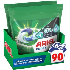 Detergent de rufe capsule Ariel PODS+ Touch of Lenor Unstoppables, 90 spalari