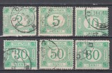 ROMANIA 1898 TAXE DE PLATA EMISIUNEA a VI-a FILIGRAN PR SERIE STAMPILATA, Stampilat