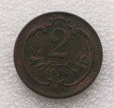 G7. AUSTRIA 2 HELLER 1914 **, Europa