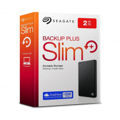 HDD Extern Seagate Backup Plus Slim 2TB, 2.5&amp;quot;, USB 3.0, Silver foto